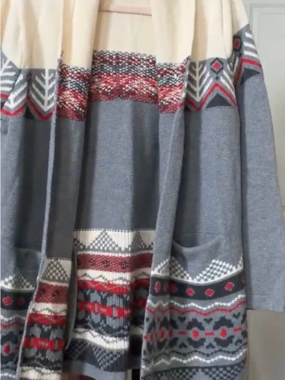 Hatley Heritage Fair Isle Shawl Collar Cardigan Sweater, NWOT, Size Medium